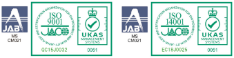 ISO9001・14001の認証マーク